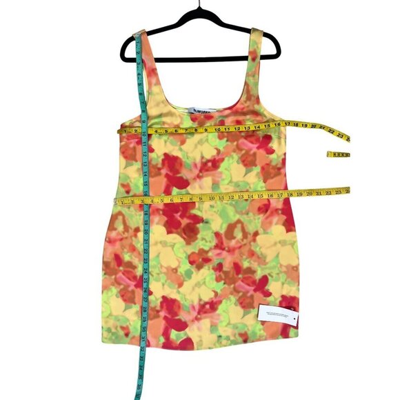 Rumored Monaco Revolve Satin Floral Mini Slip Dress NWT Size M - Picture 7 of 9